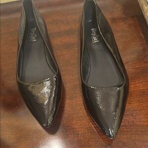 BRAND NEW- Black Pointed-Toe Patent Leather Flats